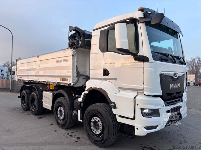 Driezijdige kipper MAN TGS 35.540 MEILLER-Bordmatik + el. Plane Navi