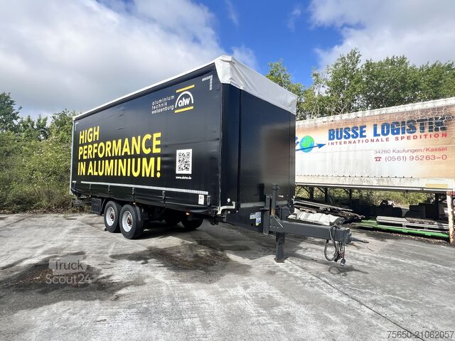 Rimorchio aperto con telone Fliegl TPS135  13,5 t Tandemplanenanhänger, neuwertig