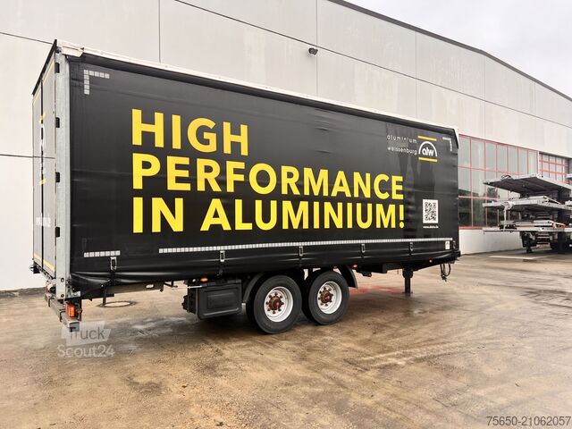 Rimorchio aperto con telone Fliegl TPS135  13,5 t Tandemplanenanhänger, neuwertig