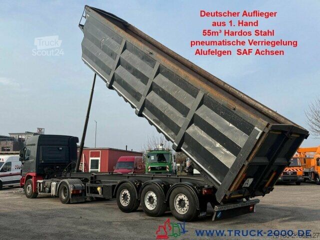 Kippers oplegger Lück SKF 35 55m³ Hardox Schrott - Recycling Mulde SAF