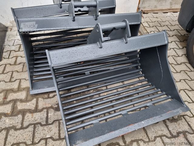 Minibagger  Sieblöffel MS03  800/1000/1200 mm