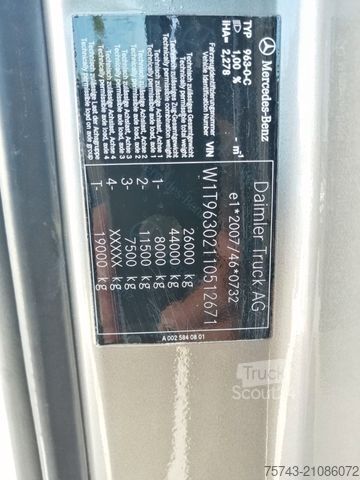 Kreaturvogn MERCEDES-BENZ Actros 2651 AKX  Pop-Out,  6 Pferde