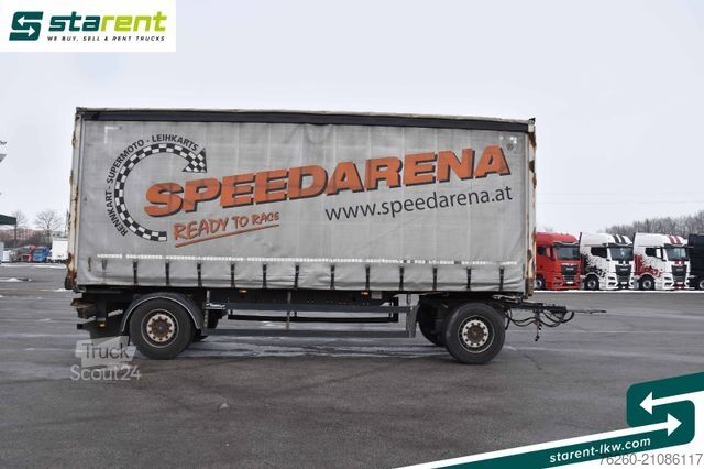 Отворена ремарке със строшен брезент  WEB Trailer Planenanhänger SAF Achsen