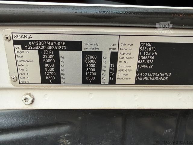 Βυτιοφόρο φορτηγό SCANIA G450 8x2*6 24.000 l. ADR Tank Euro 6