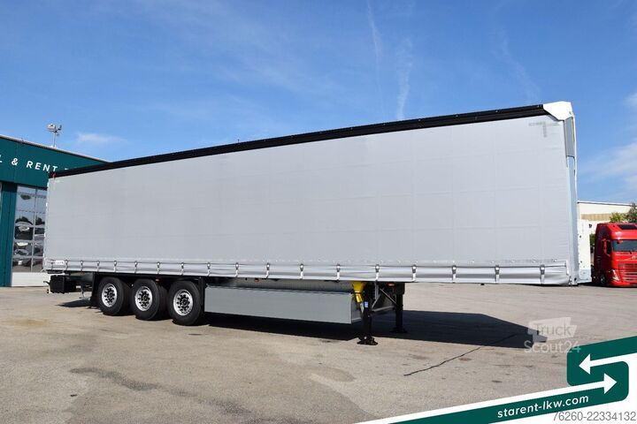 Semirremolque abierto con toldo SCHMITZ CARGOBULL Hubdach Liftachse Palettenkasten LED XL MIETE