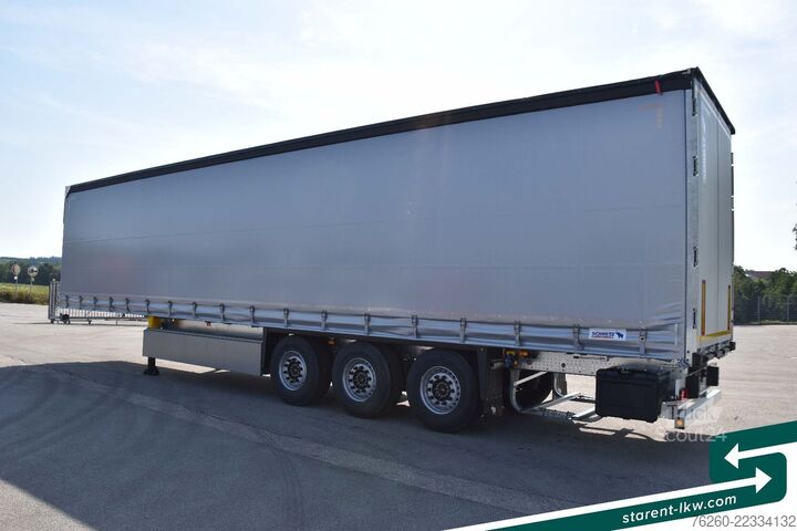 Semirremolque abierto con toldo SCHMITZ CARGOBULL Hubdach Liftachse Palettenkasten LED XL MIETE