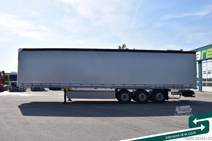 Semirremolque abierto con toldo SCHMITZ CARGOBULL Hubdach Liftachse Palettenkasten LED XL MIETE