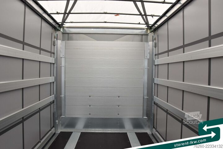 Semirremolque abierto con toldo SCHMITZ CARGOBULL Hubdach Liftachse Palettenkasten LED XL MIETE