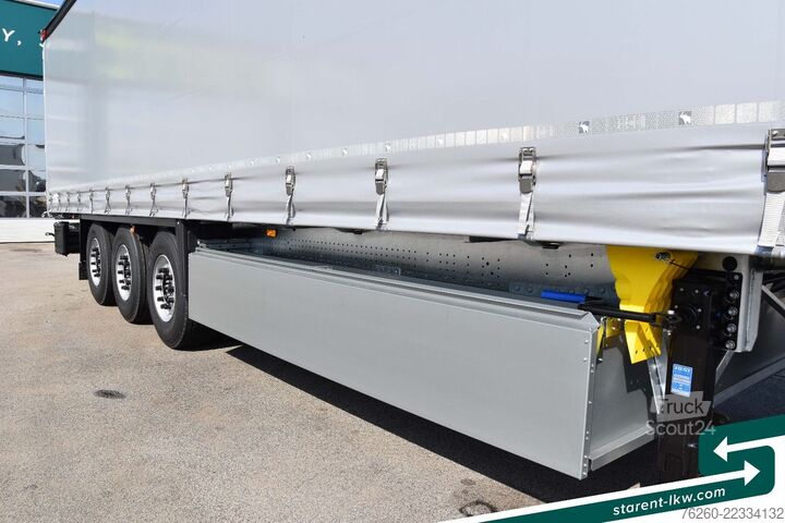 Semirremolque abierto con toldo SCHMITZ CARGOBULL Hubdach Liftachse Palettenkasten LED XL MIETE