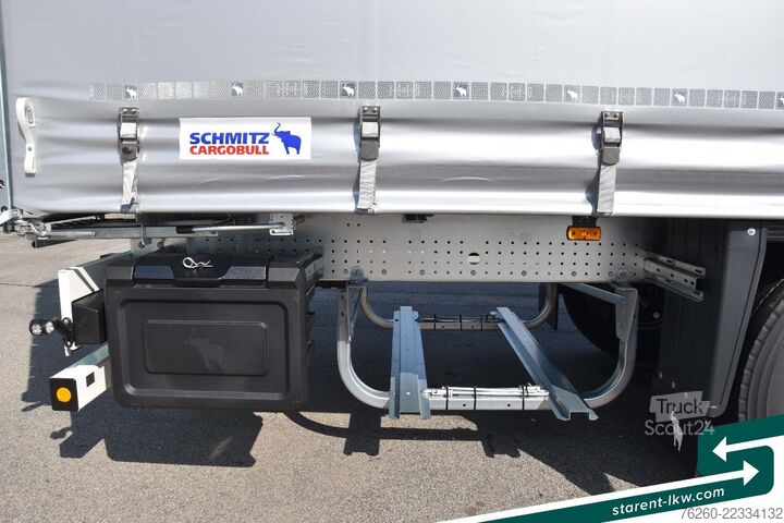 Semirremolque abierto con toldo SCHMITZ CARGOBULL Hubdach Liftachse Palettenkasten LED XL MIETE