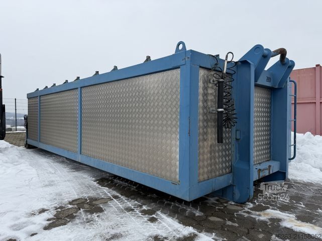 Kroklastebil SCANIA Graber ISOGRA Asphalt Thermo Silo Mulde 15 cbm