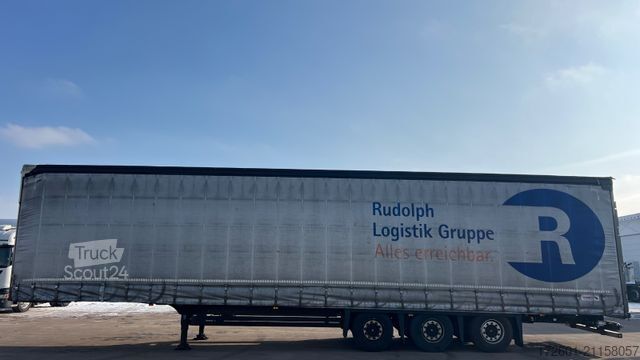 Åpen semitrailer med presenning SCHMITZ CARGOBULL SCB  / Mega / Hubdach / Plane / Edscha