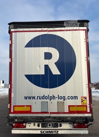 Åpen semitrailer med presenning SCHMITZ CARGOBULL SCB  / Mega / Hubdach / Plane / Edscha