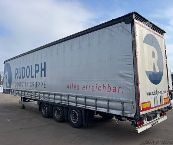 Åpen semitrailer med presenning SCHMITZ CARGOBULL SCB / Mega / Hubdach / Plane / Edscha