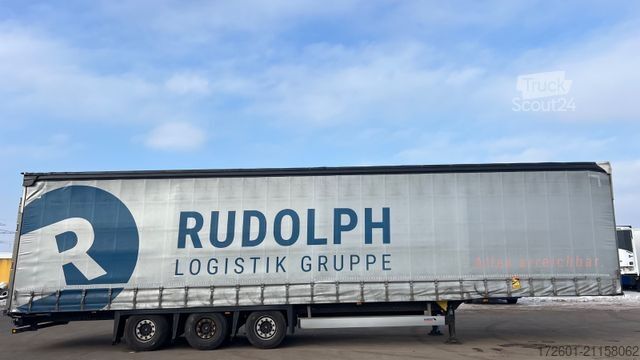 Åpen semitrailer med presenning SCHMITZ CARGOBULL SCB / Mega / Hubdach / Plane / Edscha