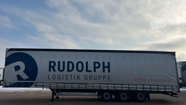 Åpen semitrailer med presenning SCHMITZ CARGOBULL SCB / Mega / Hubdach / Plane / Edscha
