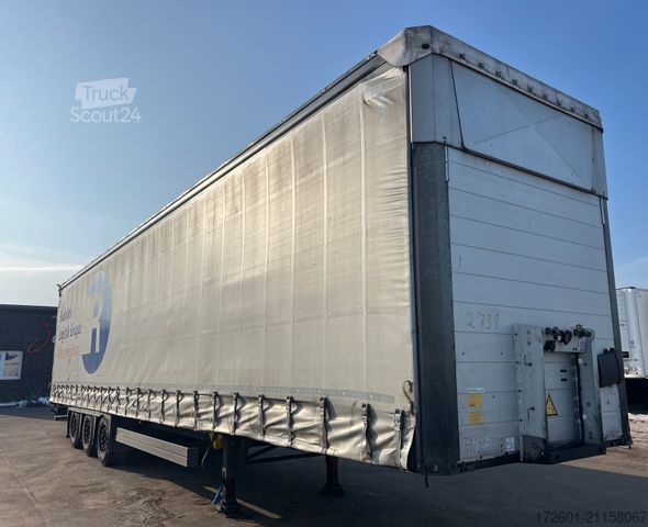 Åpen semitrailer med presenning SCHMITZ CARGOBULL SCB / Mega / Hubdach / Plane / Edscha