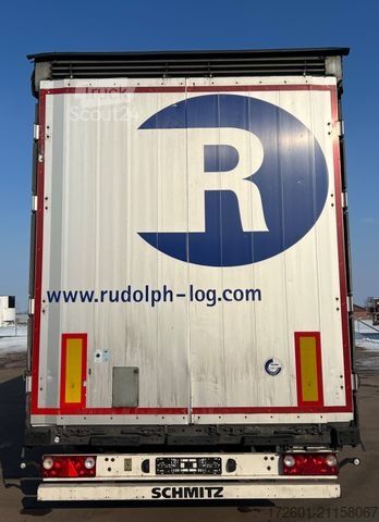 Åpen semitrailer med presenning SCHMITZ CARGOBULL SCB  / Mega / Hubdach / Plane / Edscha