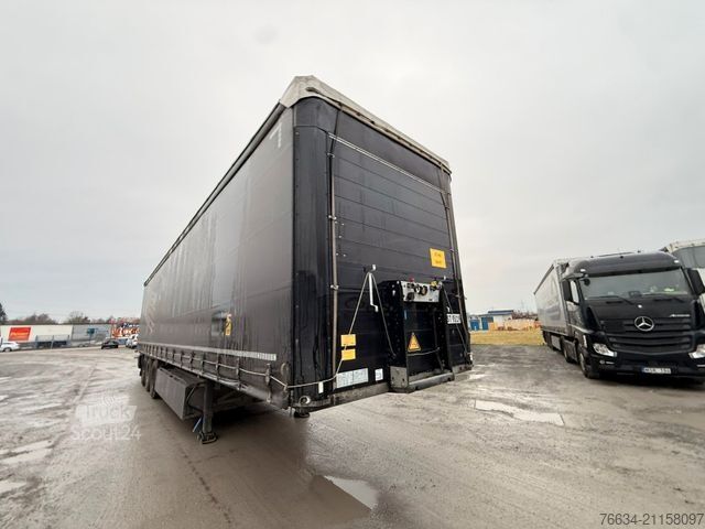 Otvorený náves s plachtou SCHMITZ CARGOBULL SCB S3T Liftachse Palettenkaseten 1A Zustand