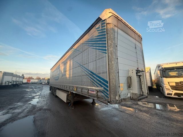 Otvorený náves s plachtou SCHMITZ CARGOBULL SCB S3T 2x Lift Palettenkaseten 1A Zustand