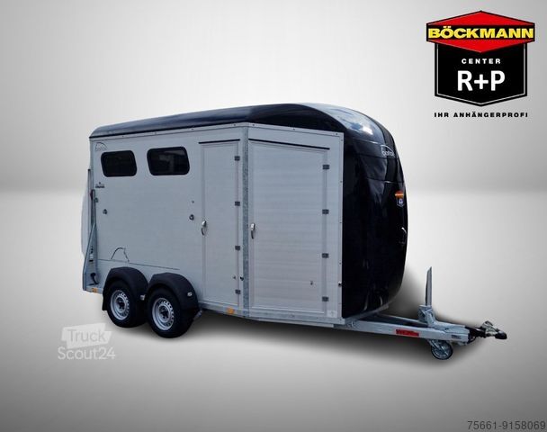 Paardentrailer BÖCKMANN Portax L SR 2Pferdeanhänger NEUES MODELL Schwarz