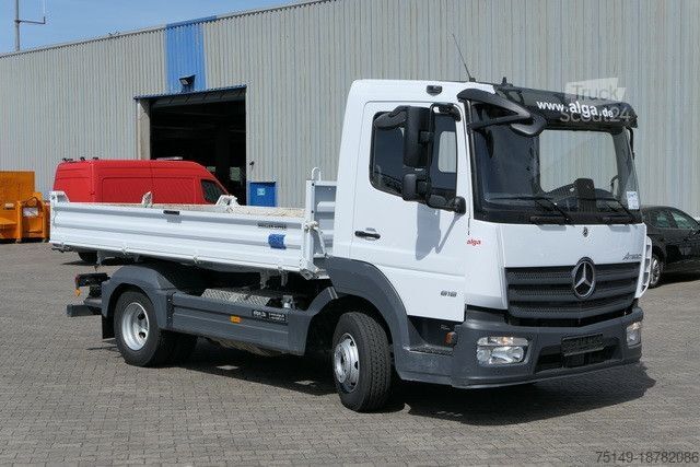 Three-way tipper van MERCEDES-BENZ 818 K Atego 4x2, Meiller, 19tkm, 2x AHK, Klima