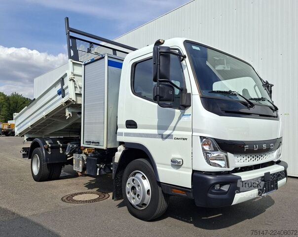 Furgón volquete trilateral FUSO Canter 7C18 Meiller Kipper AHK Klima