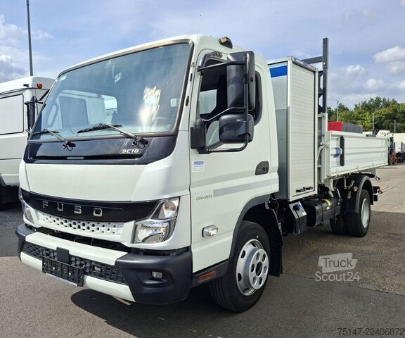 Furgón volquete trilateral FUSO Canter 7C18 Meiller Kipper AHK Klima