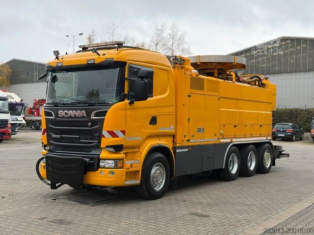 Вакуумний автоцистерна SCANIA R500 8x4 Kanalreiniger Kombi MÜLLER CM 170 KT