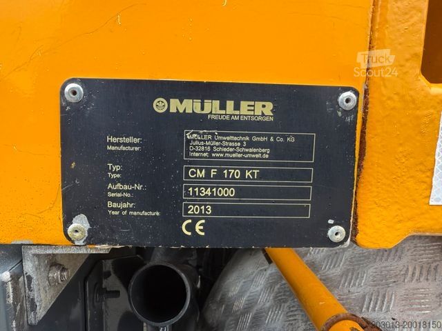 Вакуумний автоцистерна SCANIA R500 8x4 Kanalreiniger Kombi MÜLLER CM 170 KT