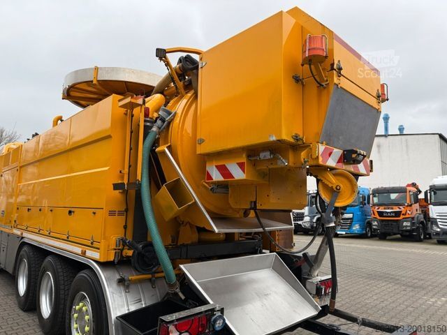 Вакуумний автоцистерна SCANIA R500 8x4 Kanalreiniger Kombi MÜLLER CM 170 KT