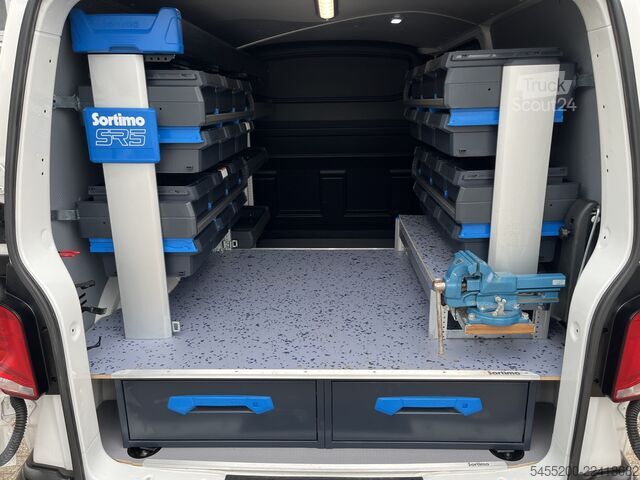 Augsta jumta universālis VW Transporter 2.0 TDI L1H1 Sortimo Kastinrichting...