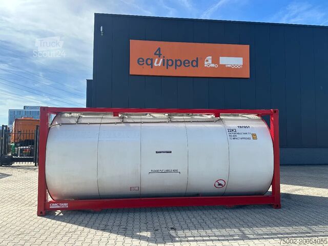 Резервуарний контейнер CIMC 20FT ISO, 25.080L/1-COMP/3 BAFFELS/4 covers, 5Y...