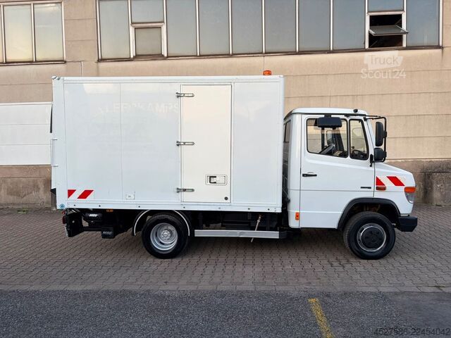 Furgons ar kasti MERCEDES-BENZ Vario PR /616 D*L2/H3*KOFFER*LADEBOARDWAND*TÜV