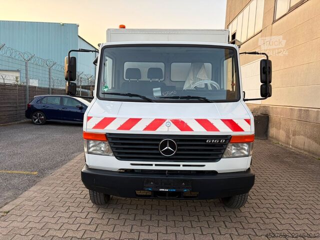 Furgons ar kasti MERCEDES-BENZ Vario PR /616 D*L2/H3*KOFFER*LADEBOARDWAND*TÜV