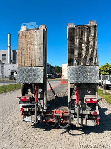 Zema profila puspiekabe FLIEGL SDS 410 T 3Achsen Satteltieflader Liftmaster
