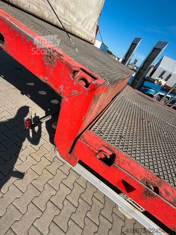 Zema profila puspiekabe FLIEGL SDS 410 T 3Achsen Satteltieflader Liftmaster