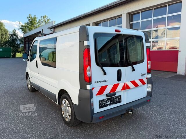 Microbuz RENAULT Trafic Kasten DOKA 6 Sitzer Klima TÜV AHK *2014*
