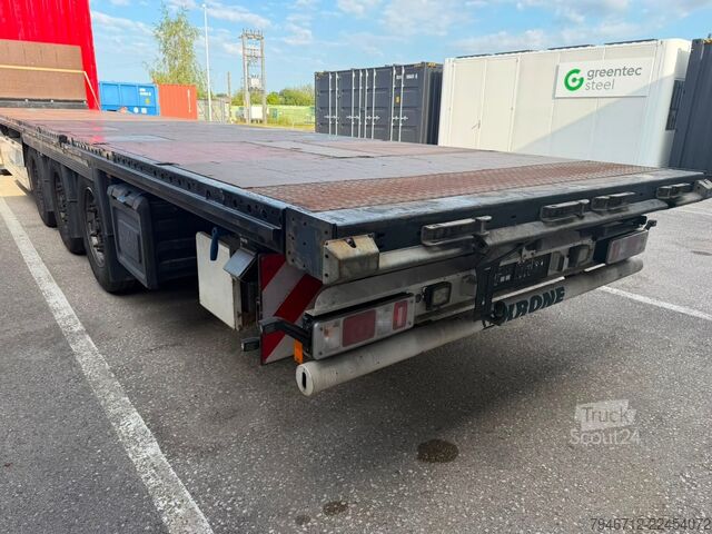 مقطورة نصفية مفتوحة مع قماش مشمع KRONE SD Seitenplanen Curtainsider Plateau *2019*