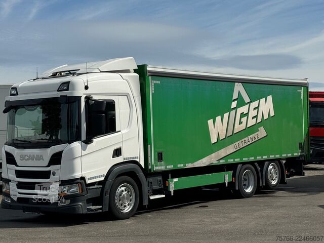 Камион за напитки SCANIA P 320 / LBW / 2 x AHK / LENKACHSE / 18 PAL