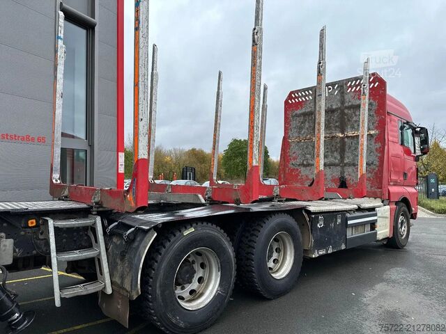 Transportator de lemn MAN TGX 26.500 6x4 BL Kurzholz TajfunLIV 150Z 9,6