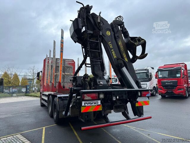 Transportator de lemn MAN TGX 26.500 6x4 BL Kurzholz TajfunLIV 150Z 9,6