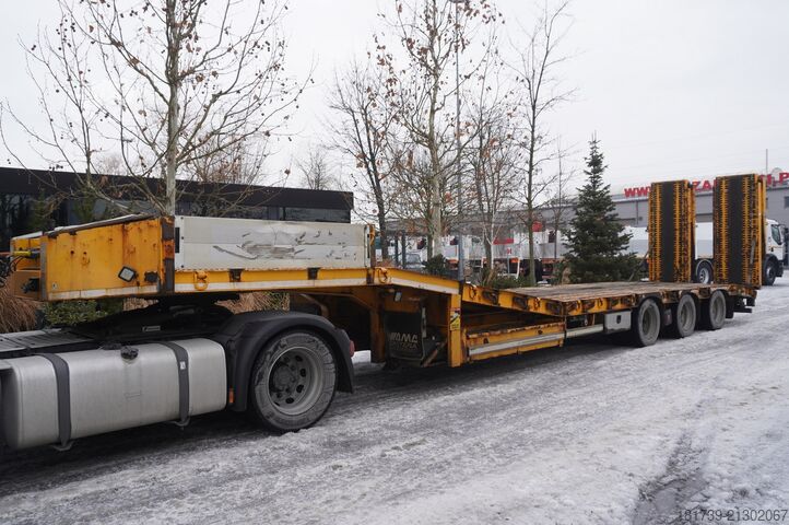 Tiefladeplattform AMC CASTERA S/R 38T semi-trailer / steering