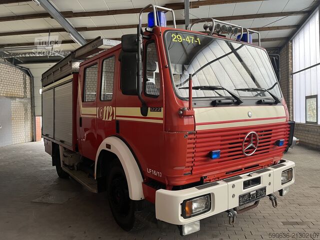 Camião de bombeiros Mercedes-Benz 1222 F, 4x2, Doka, LF16 Feuerwehrfahrzeu