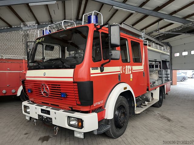 Camião de bombeiros Mercedes-Benz 1222 F, 4x2, Doka, LF16 Feuerwehrfahrzeu