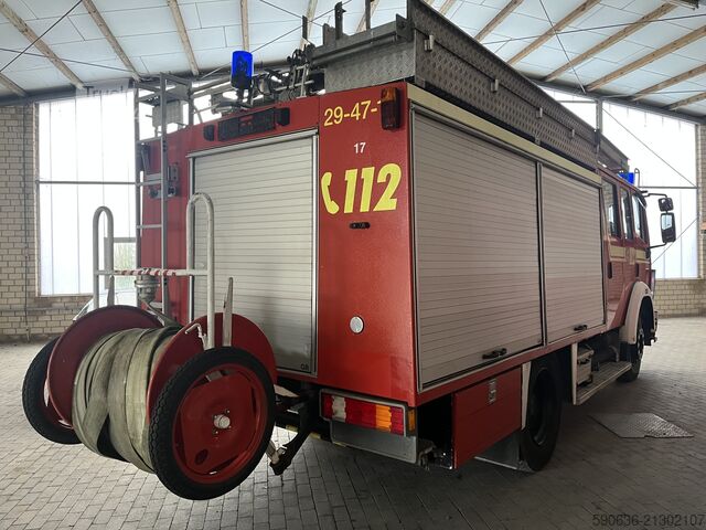 Camião de bombeiros Mercedes-Benz 1222 F, 4x2, Doka, LF16 Feuerwehrfahrzeu
