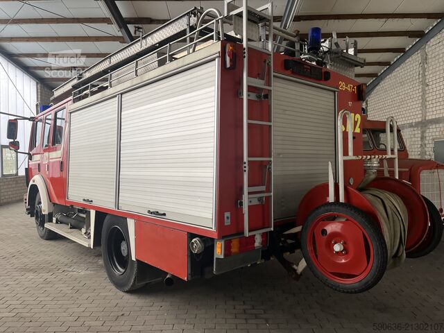 Camião de bombeiros Mercedes-Benz 1222 F, 4x2, Doka, LF16 Feuerwehrfahrzeu