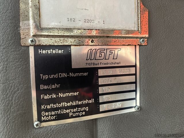 Camião de bombeiros Mercedes-Benz 1222 F, 4x2, Doka, LF16 Feuerwehrfahrzeu