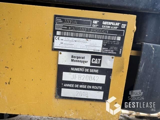 Paletli ekskavatör Caterpillar 330FLN