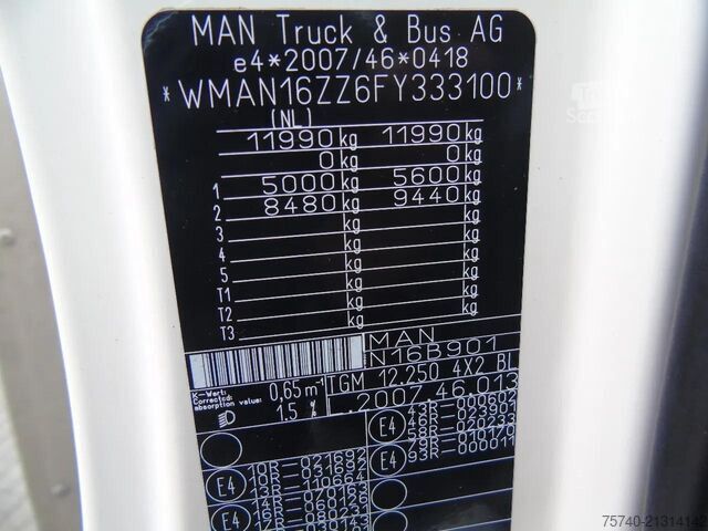 Bavul MAN TGM 12.250 + EURO 6